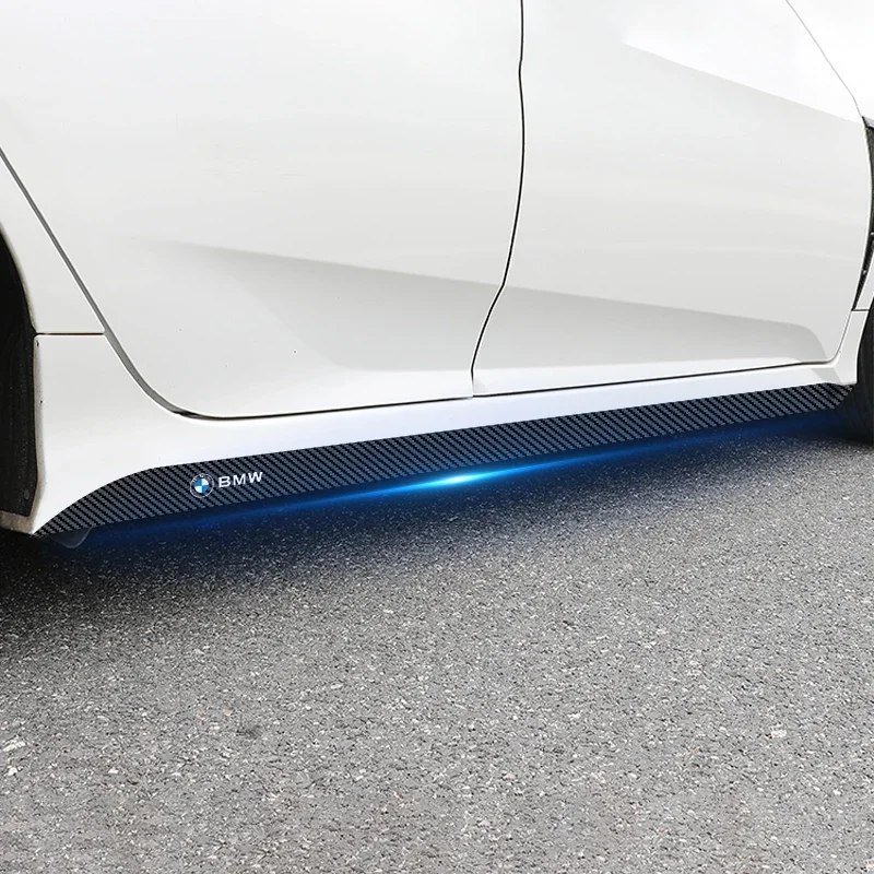 Car Door Side Skirt Sill Stripe Carbon Decals Styling stickers For BMW E46 M E90 E60 F10 F30 G20 X1 X3 X4 X5 6 E70 F20 E39 M5 X5