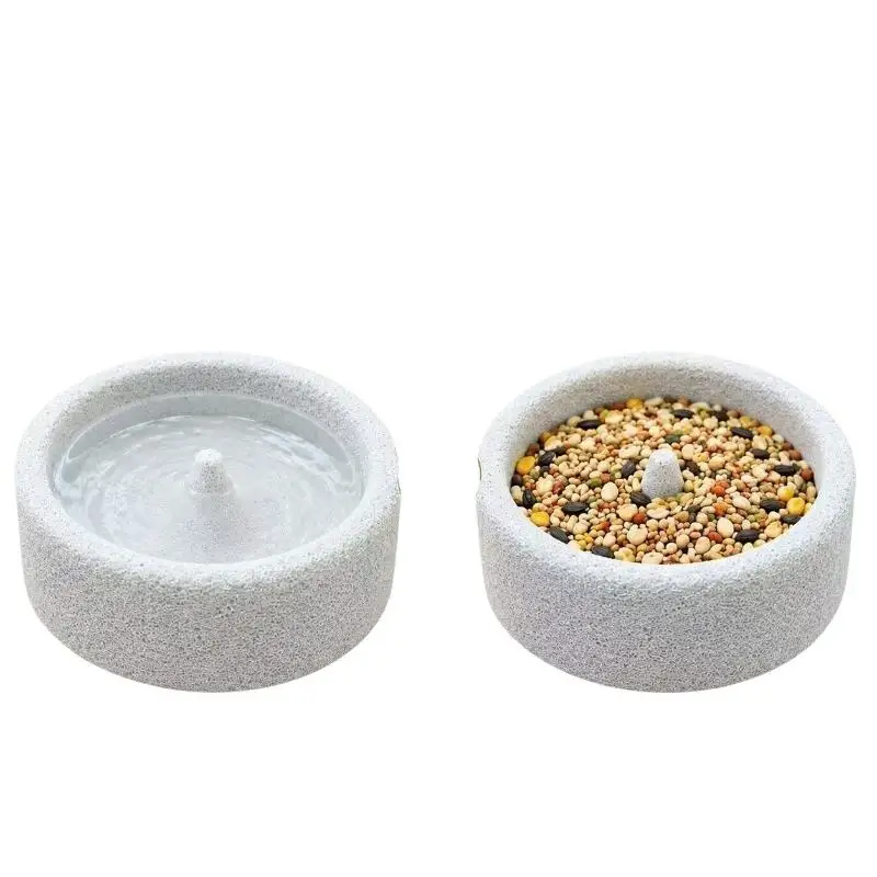 Textured Non Slip Small Pet Dual Use Feeding Bowl For Food And Water Perfect For Hamsters Tortoises Birds Small Reptiles