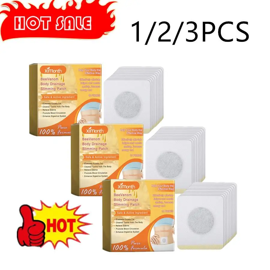

1/2/3BOX Bee Patches Lymphatic Drainage Patch Body Slimming Patches Weight LOSS Stickers For Men Women Body Shaping