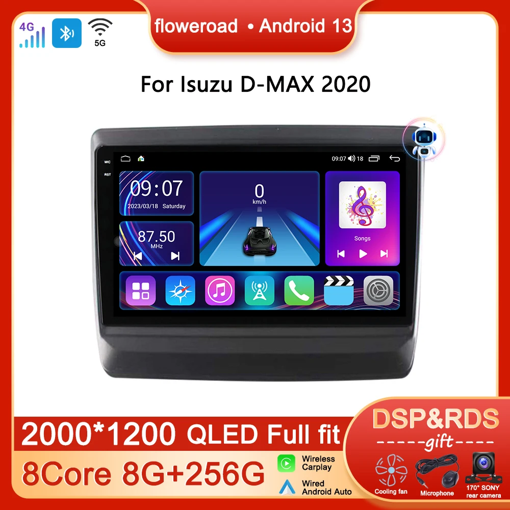 

Touch Screen Android For Isuzu D-MAX DMAX 2020 Car Radio Multimedia Player Video Navigation GPS DSP Stereo 2 din Auto Carplay BT