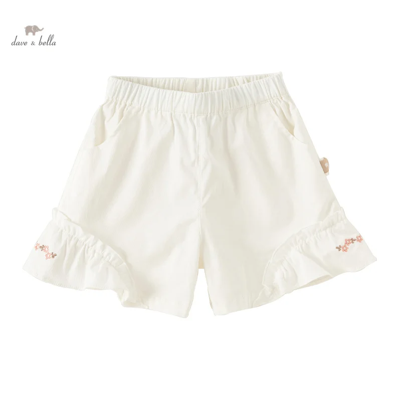 Dave Bella Children Shorts 2024 New Summer Girls Baby Thin Cool Fashion Casual Cute Loose Shorts Sport Seaside DB2240568