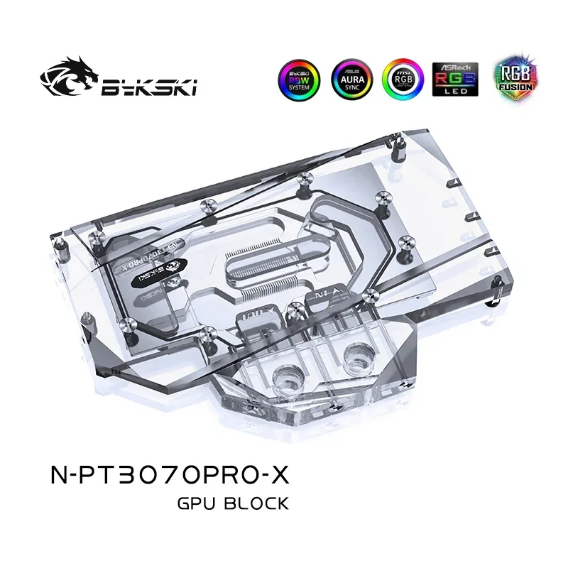 Imagem -03 - Bykski-bloco de Resfriamento a Água Gpu N-pt3070pro-x Placa Gráfica Bloco Vga Cooler Gpu para Palit Rtx 3070 3070ti 3060ti Gaming Pro oc