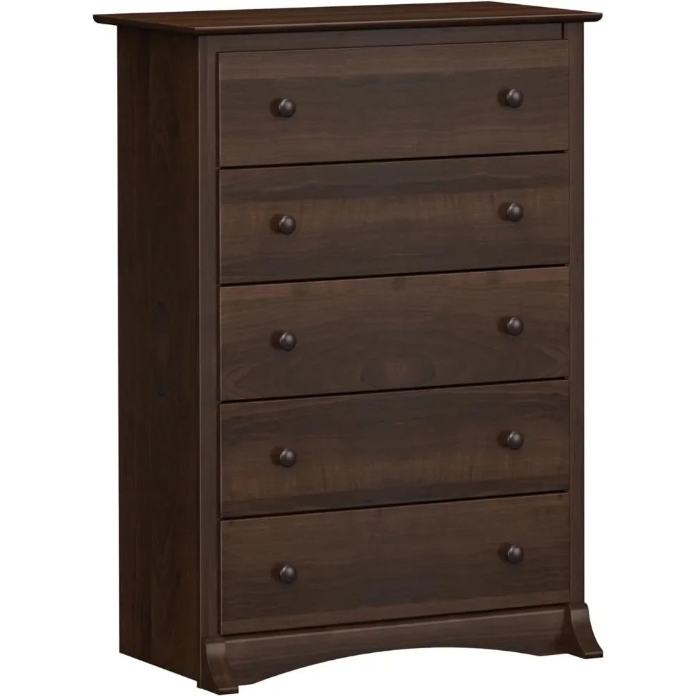 

Fremont Superior 5-Drawer Chest for Bedroom Spacious Stylish Chest of Drawers,Measuring 16"D x 31.5"W x 45.25"H,Espresso Finish