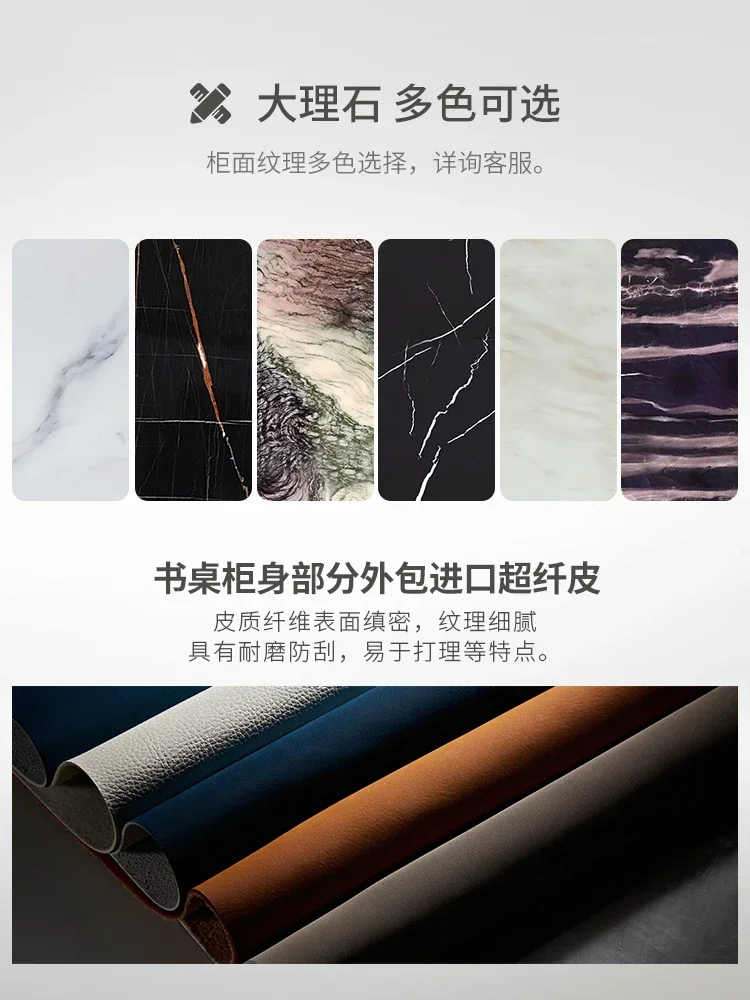 مكتب دراسة إيطالي فاخر مكتب رخامي أوروبي ما بعد الحداثة