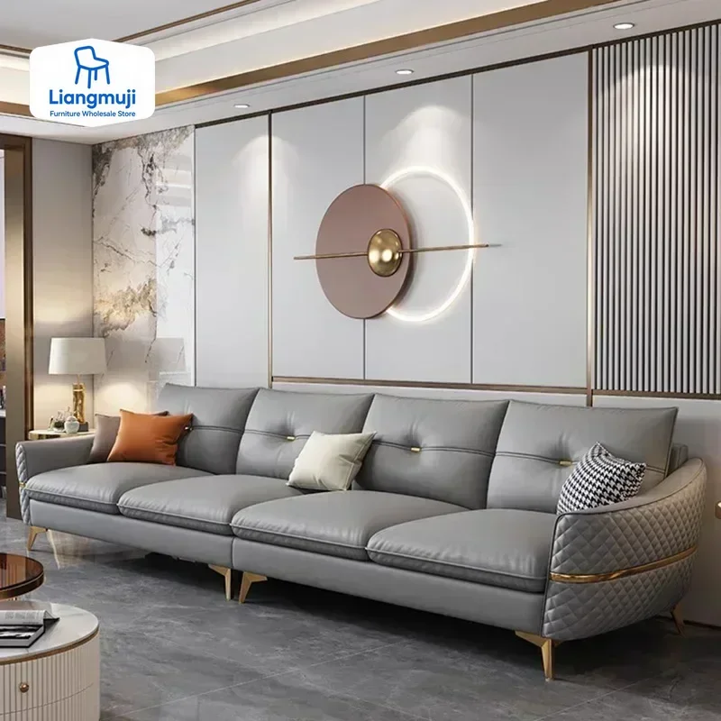 

Минималистичные элегантные диваны, кожаные скандинавские современные секционные диваны, ленивая гостиная, Sillas Para Sala De Estar, мебель для дома