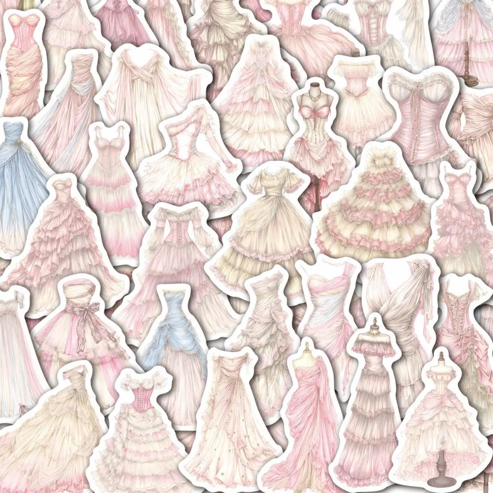 

50Pcs Skirts Lolita Girls Anime Sticker Notebook Luggage Scooter Mobile Phone Luggage Case Decoration Wholesale Waterproof