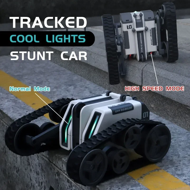 Cool Stuff Toy Tank Birthday Gift-Hot Style Stunt Roll Tracked Rc Tank Model,Upright Walking Rotary Rc Cars,Kawaii Toys For Boys