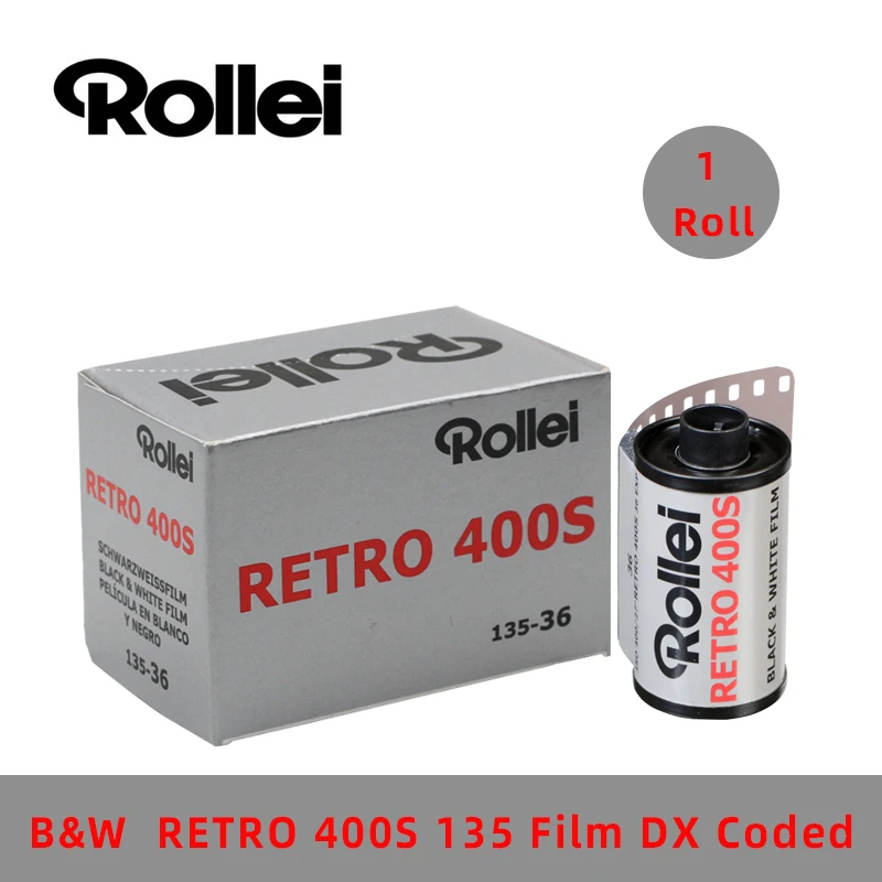 Imagem -02 - Câmera Negativa Retro do Filme do Rolo Profissional Preto e Branco Rolo de 36 Exposições 400s 135 35 mm Rolo Rolos Original