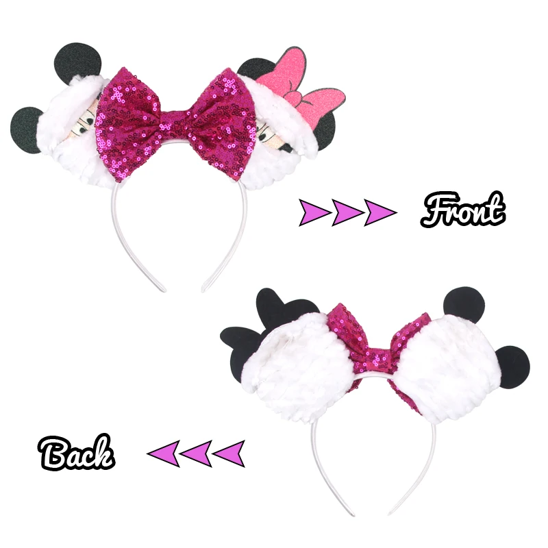 ديزني المومياء ميكي آذان العصابات الشعر للفتيات هالوين عصائب الاطفال ضمادة ميني ماوس إكسسوارات الشعر النساء تأثيري الطرف