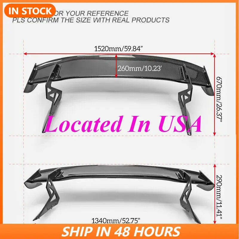 

For Honda Civic Hatchback FK7 FK8 Carbon Fiber Rear Trunk GT Spoiler Wing Lip Bodykits