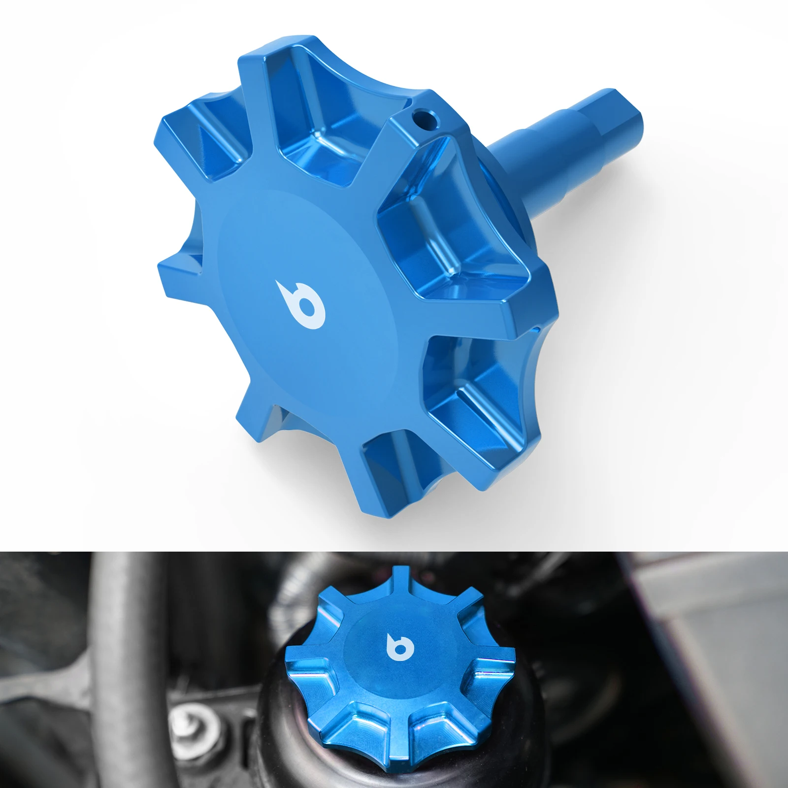 Kraftlenkungsflüssigkeitsbehälterdeckel passend für BMW E36 E46 E90 E91 E92 E93 E87 E60 E61 E39 E82 Z4 E85, Ersatz für 32411128332,32410141427,32411128333,32 41 0 141 427,32 41 6 851 332,32 41 1 128 333 – Detail 3
