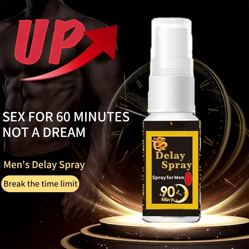 

Male Sex Delay Spray Lasting Long 60 Minutes Penis Growth Enlargement Harder Anti Premature Ejaculation External Use for Adults