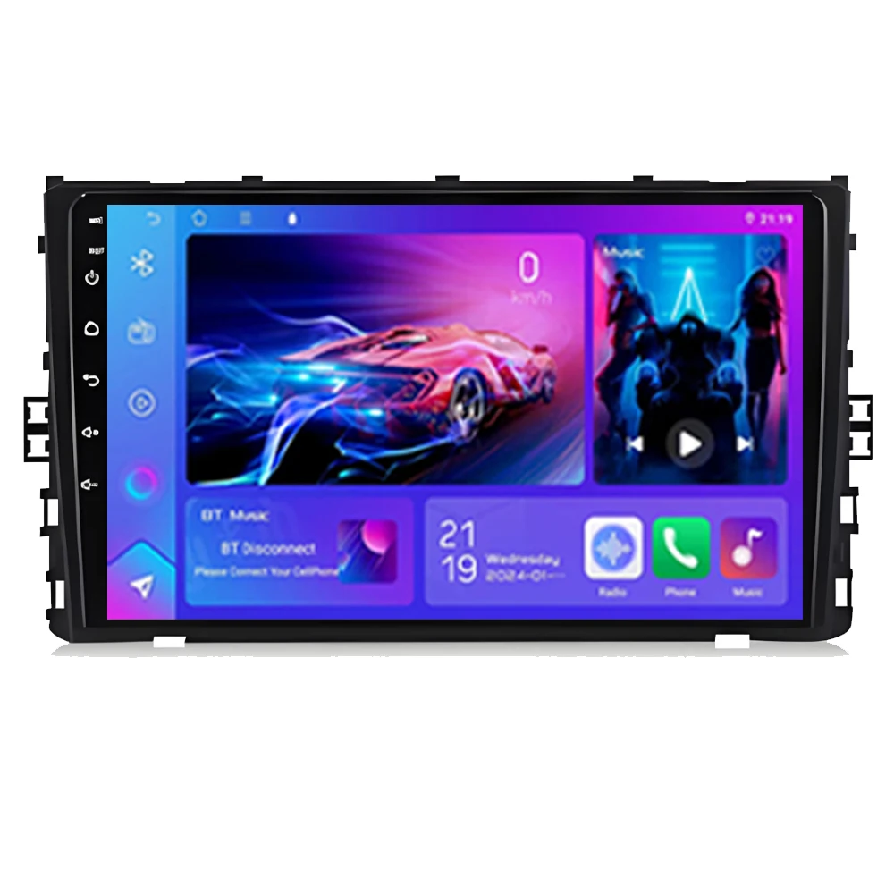 ل VW Volkswagen MQB POLO VI Jetta MK7 T6 Bora أندرويد 15 نظام تحديد المواقع والملاحة Carplay فيديو راديو السيارة شاشة عرض السيارة DVD #4