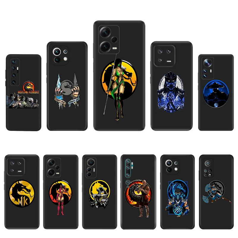 Soft Silicone Phone Case For Redmi Note 13Pro 12C 13C Note12 Xiaomi 12 13 Lite 12T 12X Mortal Kombat Matte Shell Protect Cover