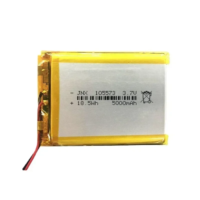 New 3.7V 5000mAh 105573 Li-Polymer Li-ion Rechargeable Battery for GPS PSP DVD PAD E-book Tablet Pc Power Bank Video Game 105573