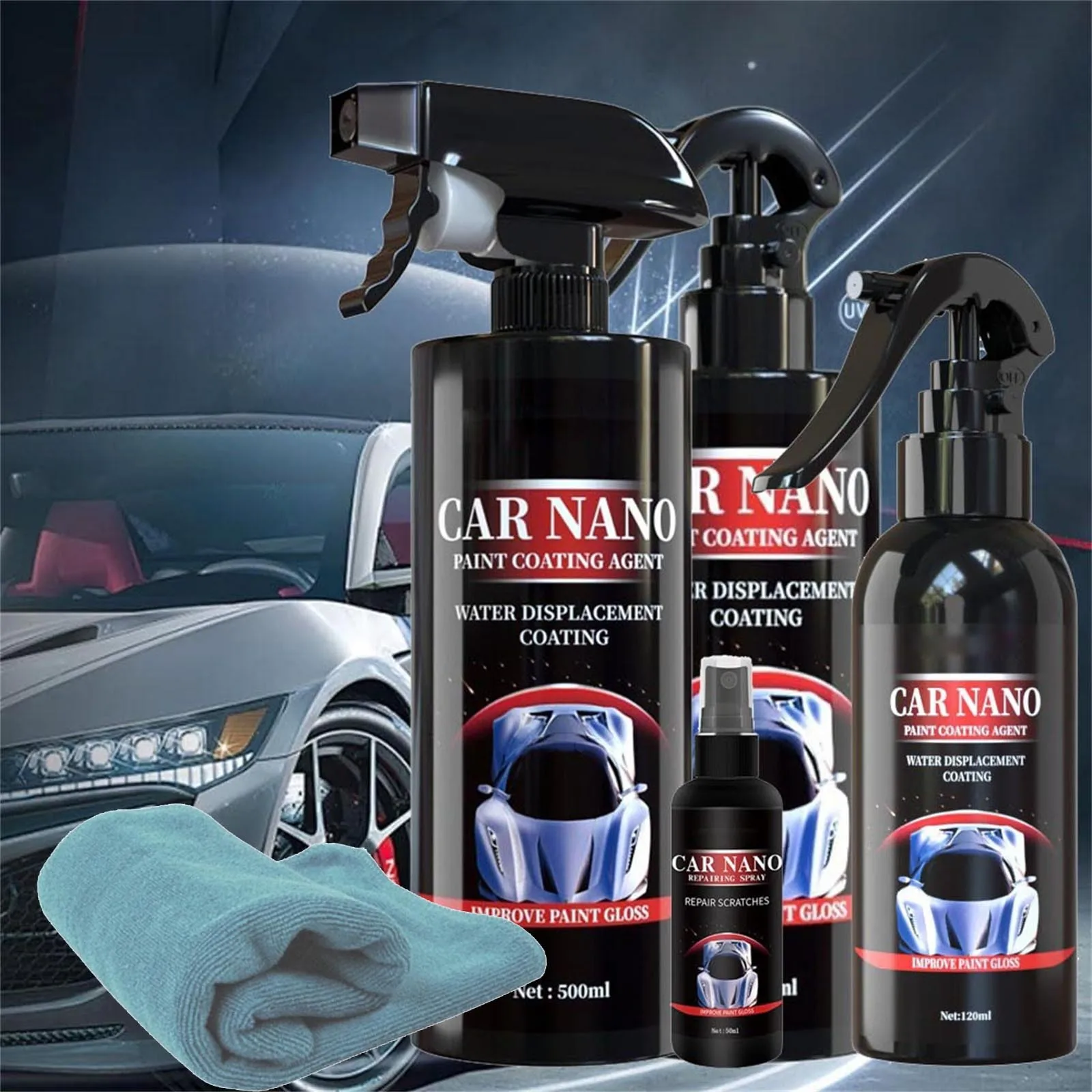 Car Nano Repairing Spray Products Repair Scratches Detailing Coating Agent Glossy Car Cleaning Ceramic Coat For Automobile