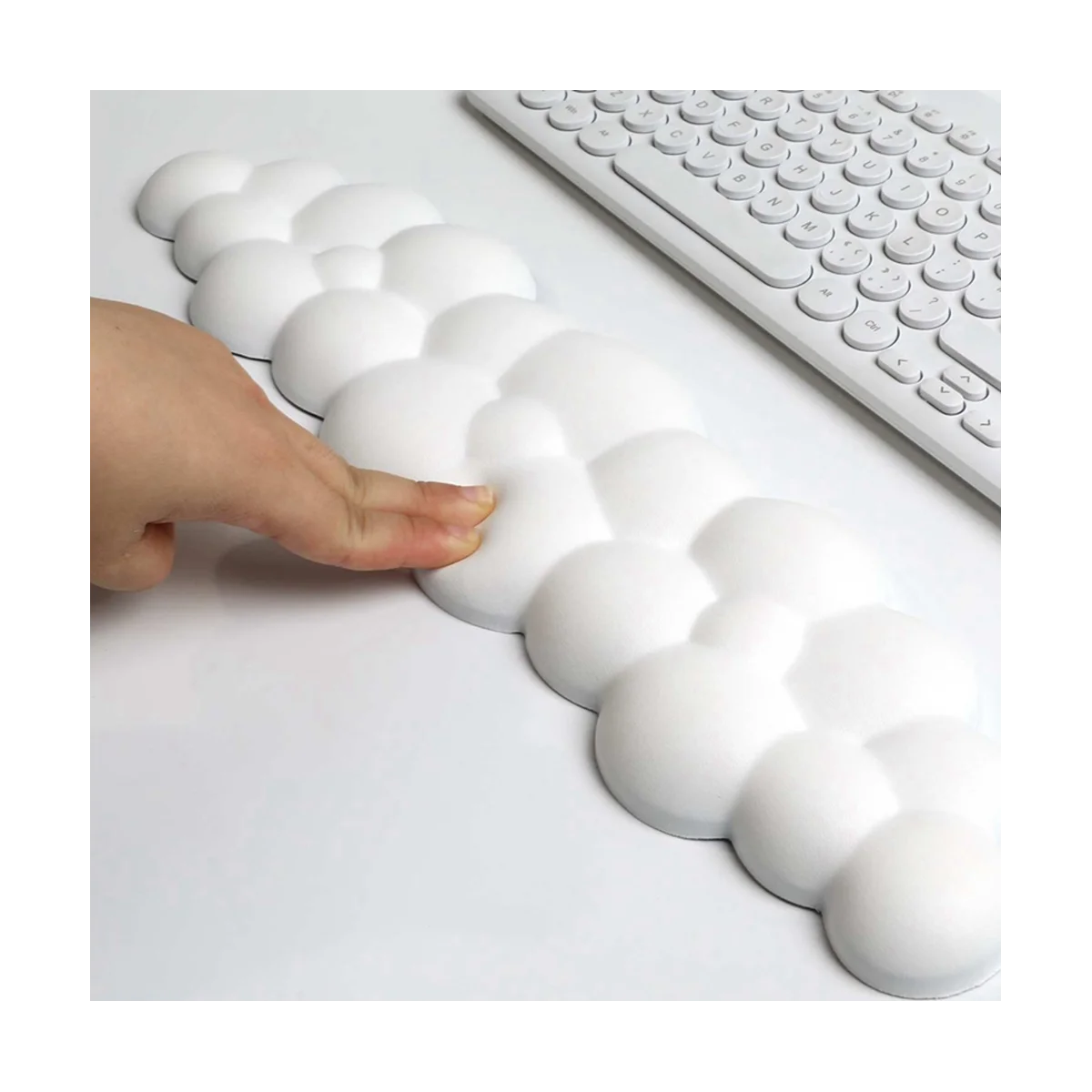 

N27R Cloud Keyboard Wrist Pad Memory Foam Hand Rest Cloud Mouse Keyboard Wrist Pad Suitable for Office Games