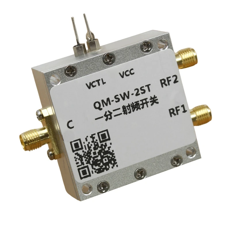 Saklar RF SPDT satu Off dua pilihan, saklar elektronik Microwave isolasi tinggi 0.1-6Ghz