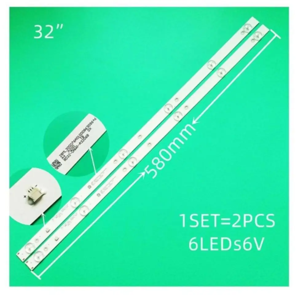 

TV's LED Backlight Strips For Erisson 32LES60T2 32LES85T2SM 32" LED TV Bars MS-L1343 V2 Bands Rulers JL.D32061330-081AS-M