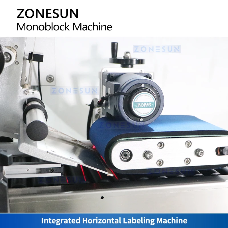 Zonesun ZS-AFCL4 Reagenzglas-Monoblock, automatische Flaschenfüll- und Verschließ- und Etikettiermaschine, rotierender Fläschchenfüller