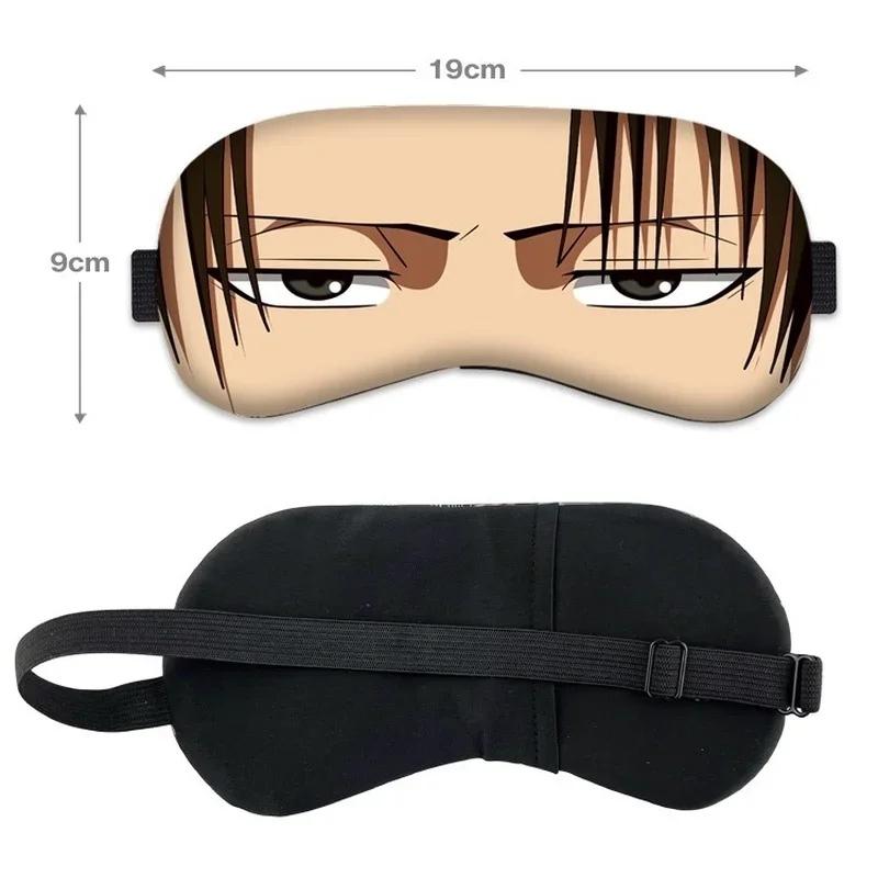 Attack on Titan Anime Cosplay Eye Mask Woman Eren Levi Mikasa   Armin Cartoon Eyepatch Man Sleep Eyeshade Unisex Blindfold Cute