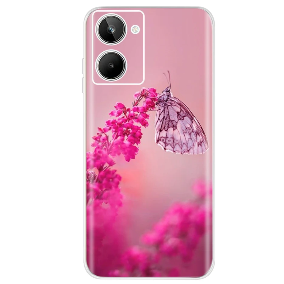 For Realme 10 4G Case Colorful Painted Cover Soft Slim Fundas Phone Case For Realme10 Pro+ Realme 10 Pro Plus Cover Coque Bumper