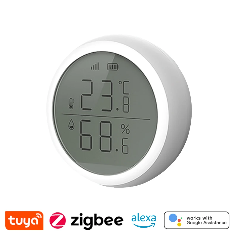 

Tuya Smart ZigBee 3.0 Temperature Humidity Sensor Automation Scene Linkage Thermometer Detector Alexa Google Home Voice Control