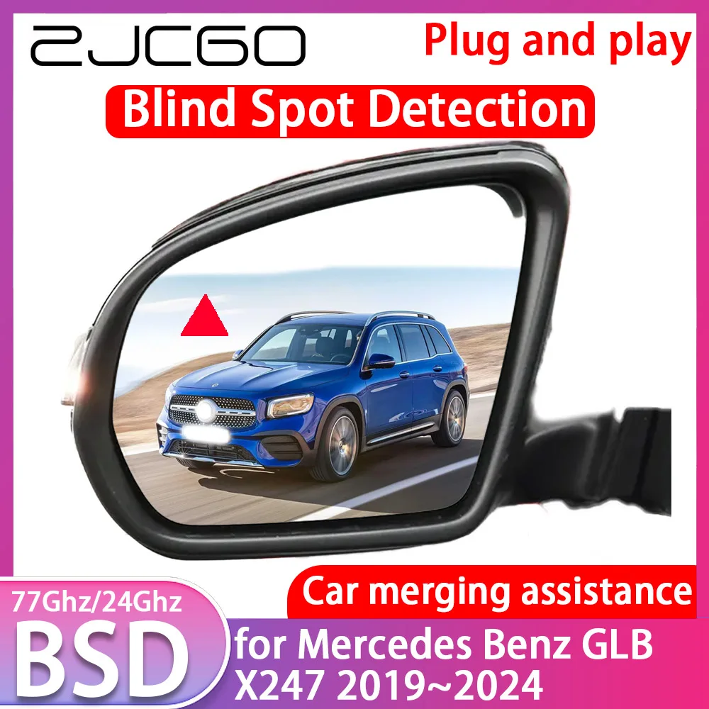 ZJCGO for Mercedes Benz GLB X247 2019-2024 Blind Spot Detection Car BSD BSA BSM System Driving Warning Radar Alert Mirror