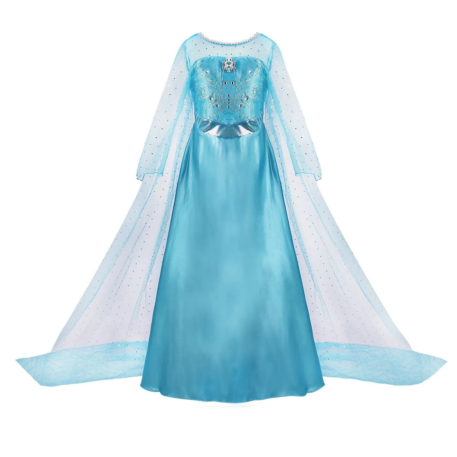 Kids Belle Costume Girl Halloween Princess Cosplay Party Dress Children Rapunzel Cinderella Anna Elsa Encanto Birthday Clothes