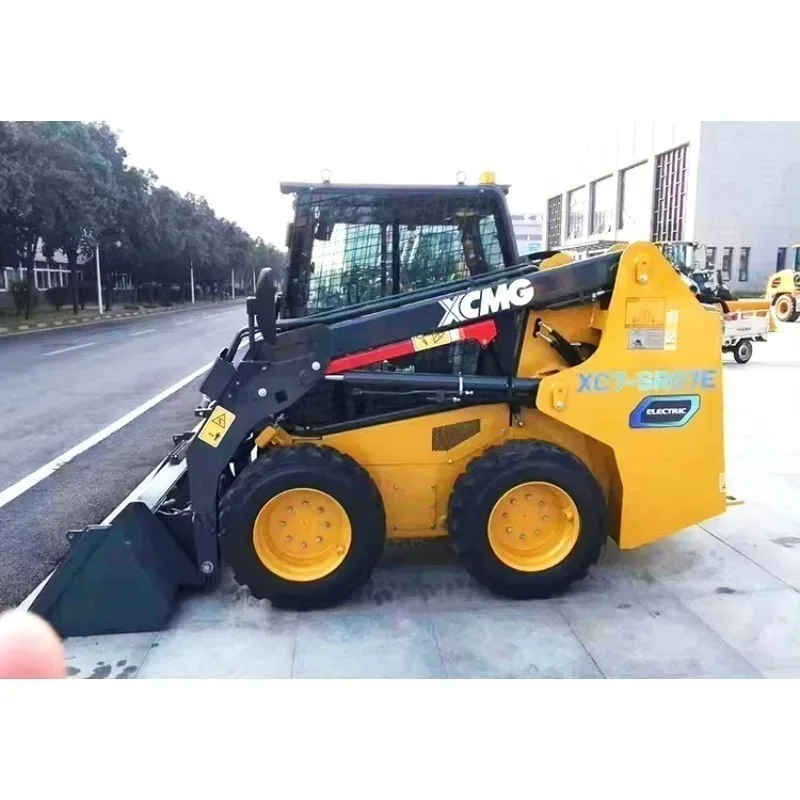 Cran Mini+ Skid Steer Loader with Attachments Earth-Moving Machinery Wheel Loader with 1-Year Warranty Core Components Motor