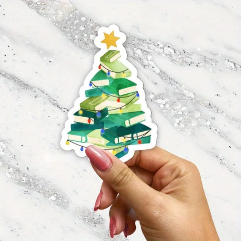 

Наклейки на елку из книги, подходят для ноутбуков、Скейтборд、Багаж