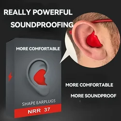 Anti-Noise Ear Plug Sound Insulation Ear Protection Earplugs Sleeping Plugs Waterproof Silicone Swim Earplugs Soft