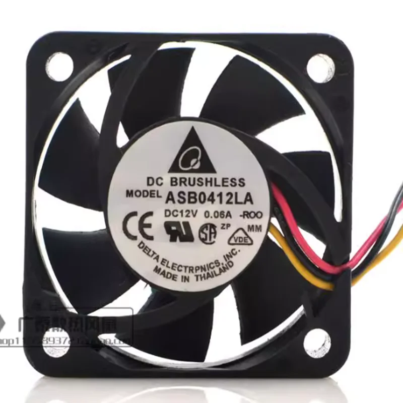 1PCS-5PCS ASB0412LA 4CM Fan Ultra Quiet 40*40*10 DC12V 0.06A Cooling Small Fan 2 Wires 3 Wires 4 Wires