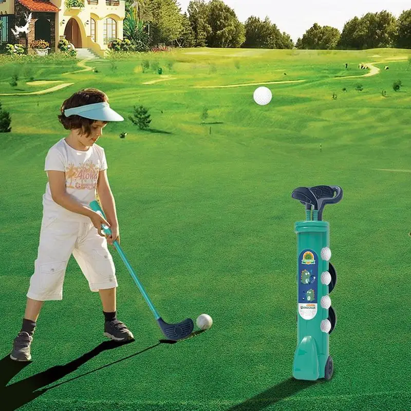 Juego de Golf para niños pequeños, juguete de Golf para golpear, productos deportivos de 14 piezas, juguetes para niños pequeños para interiores y exteriores