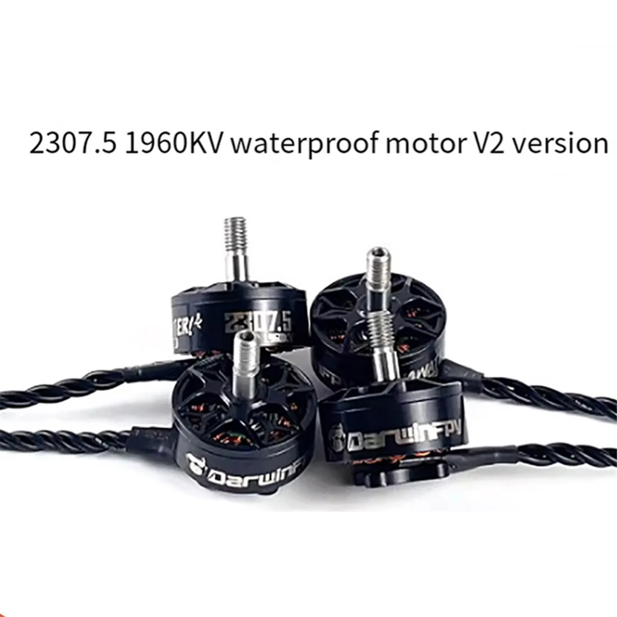 新しいモーター DarwinFPV 2307.5 1960KV エアロモデリングドローントラバーサー用ハルク II 防水モーター V2 バージョンモーター