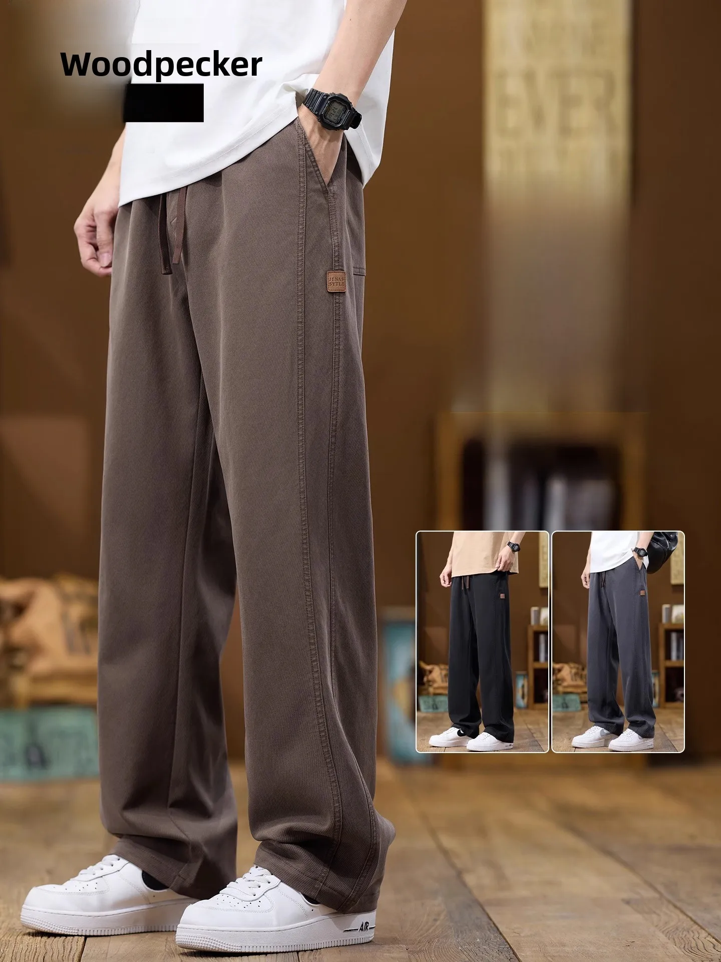 

Мужские повседневные прямые спортивные брюки, летние тонкие новые американские брюки свободного покроя TUCANO, дышащие, удобные, молодежные, модные