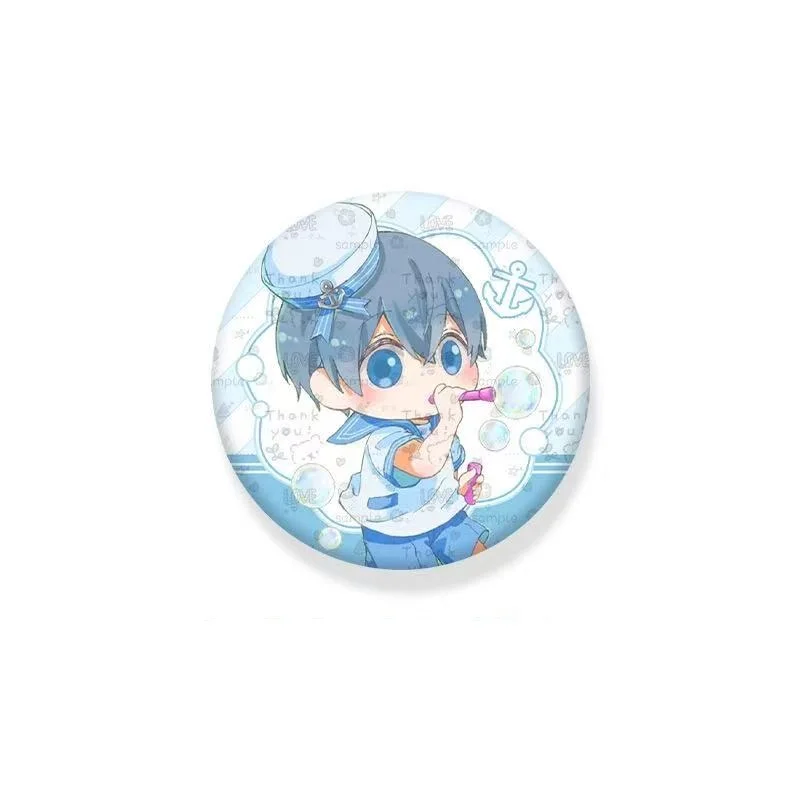 Black Butler Anime Figure Sebastian Michaelis Badge Ciel Phantomhive Ornament Pins Toy Fans Collection Brooch Gift
