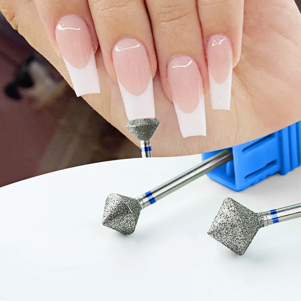 1 pçs diamante prego brocas rotativa cutícula limpa rebarba 3/32 "manicure bit broca máquina acessórios