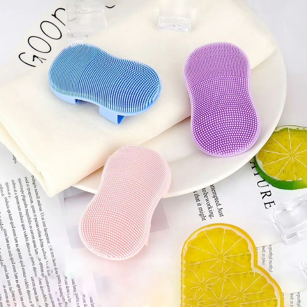 Soft Silicone Cleansing Brush Skincare Skin-friendly Face Cleansing Brush Blackhead Removal Dead Skin Removal Washing Pad Girl