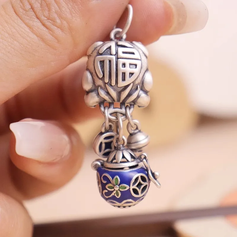Drip Glaze Burnt Enamel Pomander Pendant Necklace Wearable Aromatherapy Jewelry Scent Beads Flameless Essential Oil Diffusion