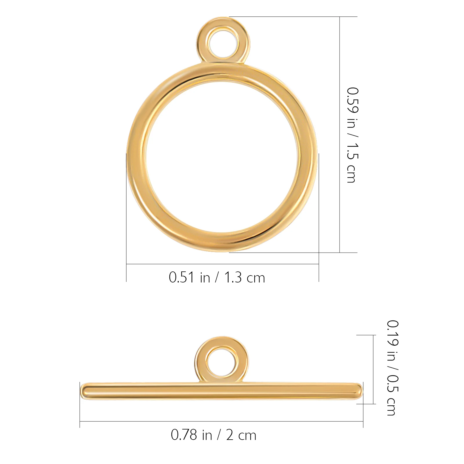 

Alloy OT Buckle Clasp Jewelry Making Necklace Toggle Round Clasps for Connectors