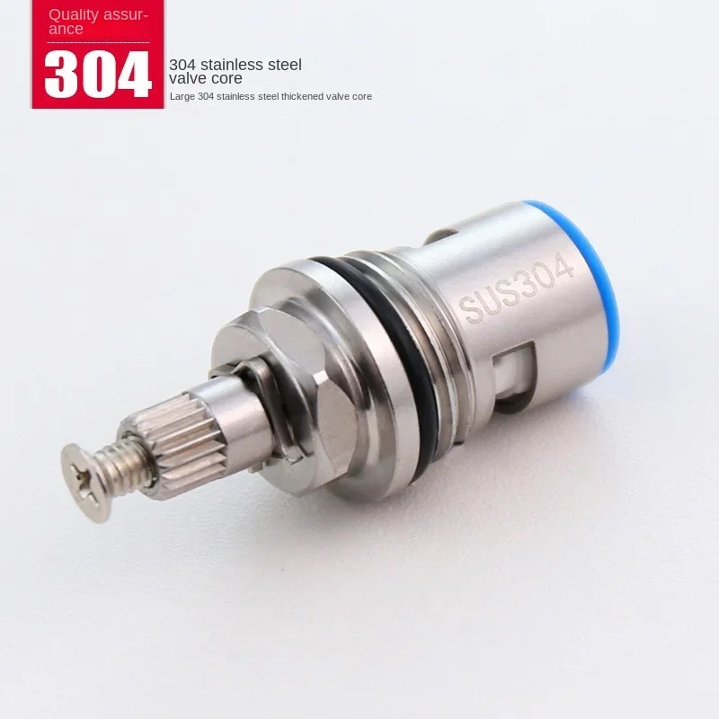 304 Stainless Steel Bath Kitchen Faucet Cartridge Replacement Part Ceramic Valve Stem Water Tap Hot Cold Water