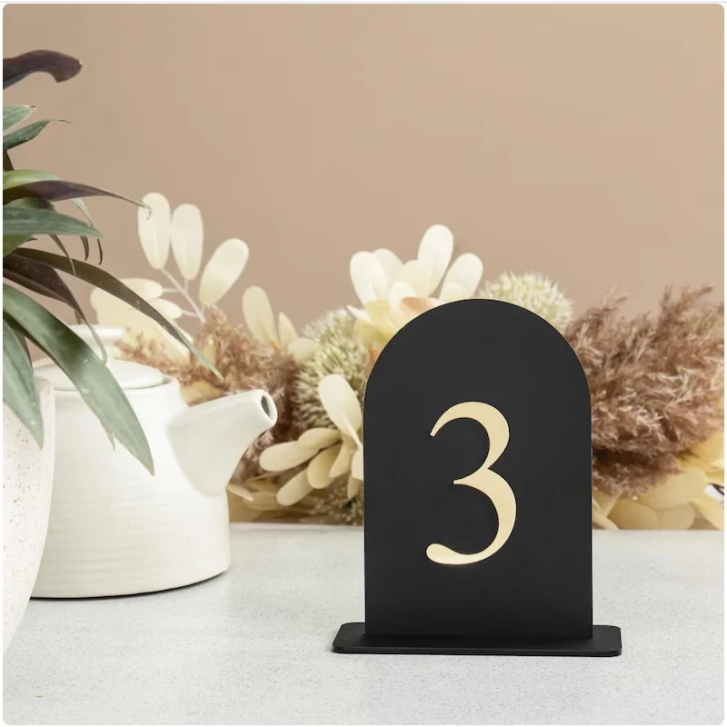 Custom Wedding Table Number Acrylic Table Numbers Signs Wedding Luxury Decorations