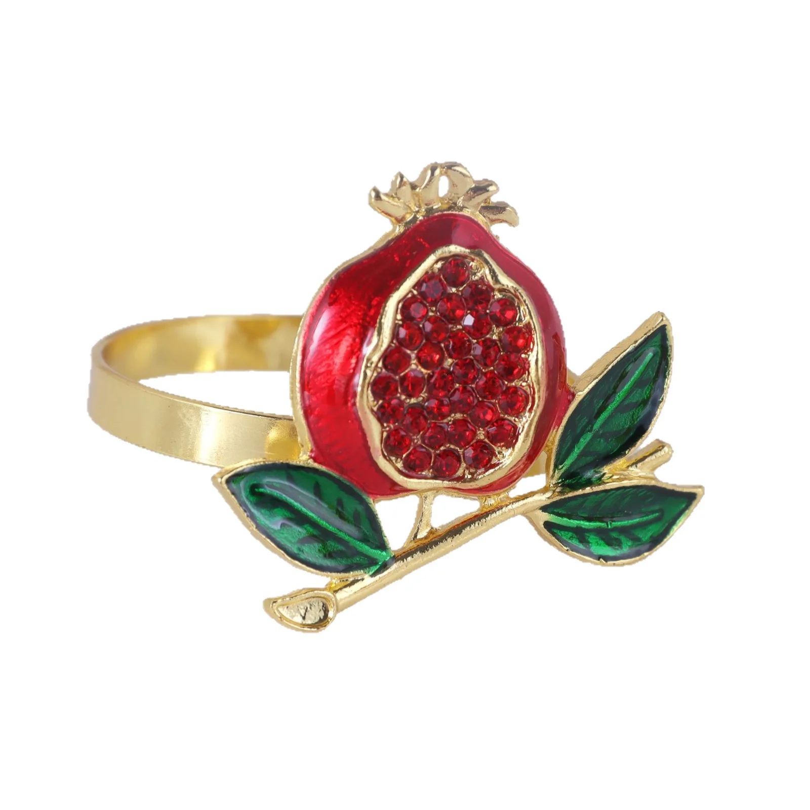 

Yjq 10pcs painted pomegranate napkin ring simulation fruit series napkin ring