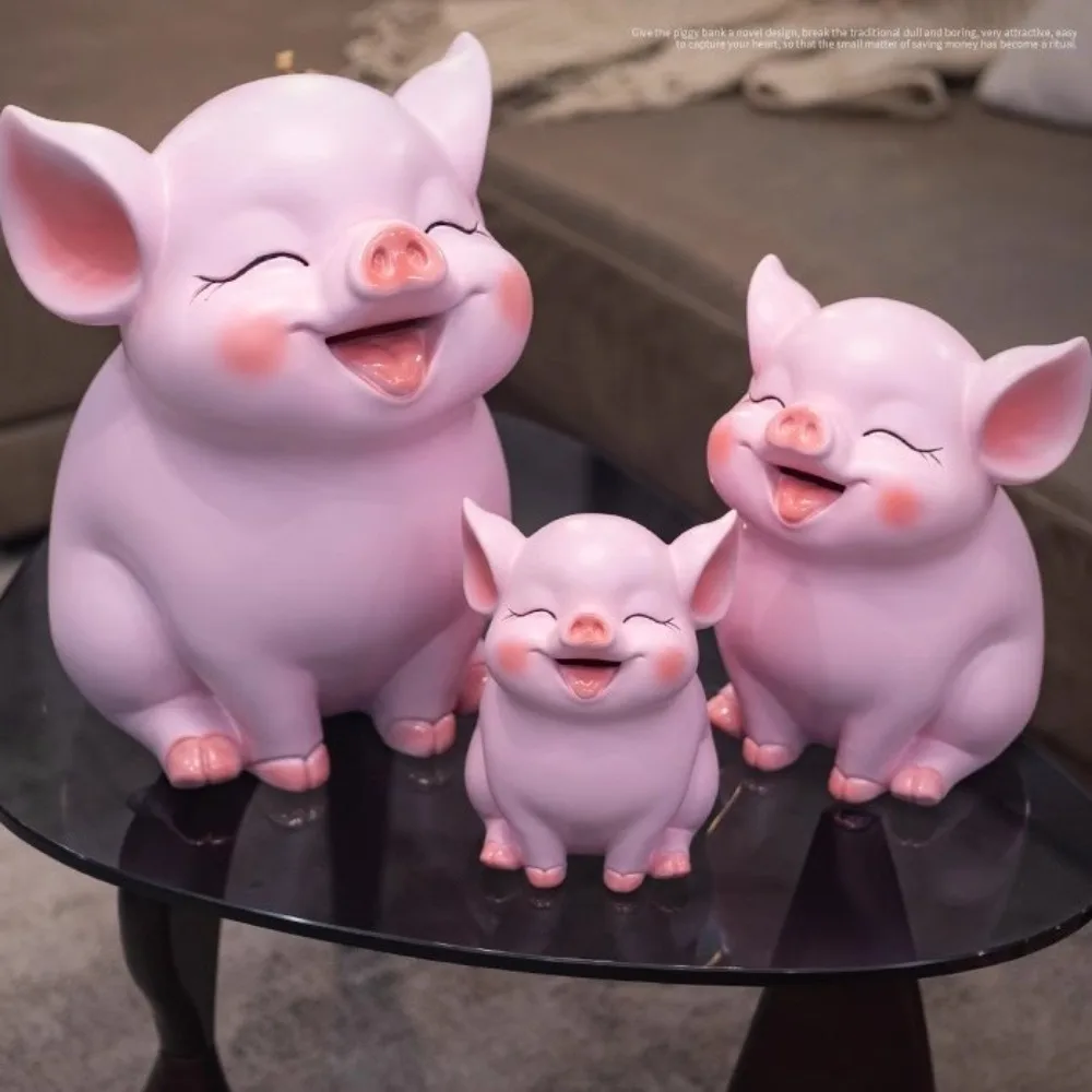 ออมทรัพย์ถังหมู Piggy Bank ตกแต่งขนาดใหญ่ความจุสัตว์กล่องการ์ตูนแบบเปิด Zodiac Pig เครื่องประดับตกแต่งของขวัญ