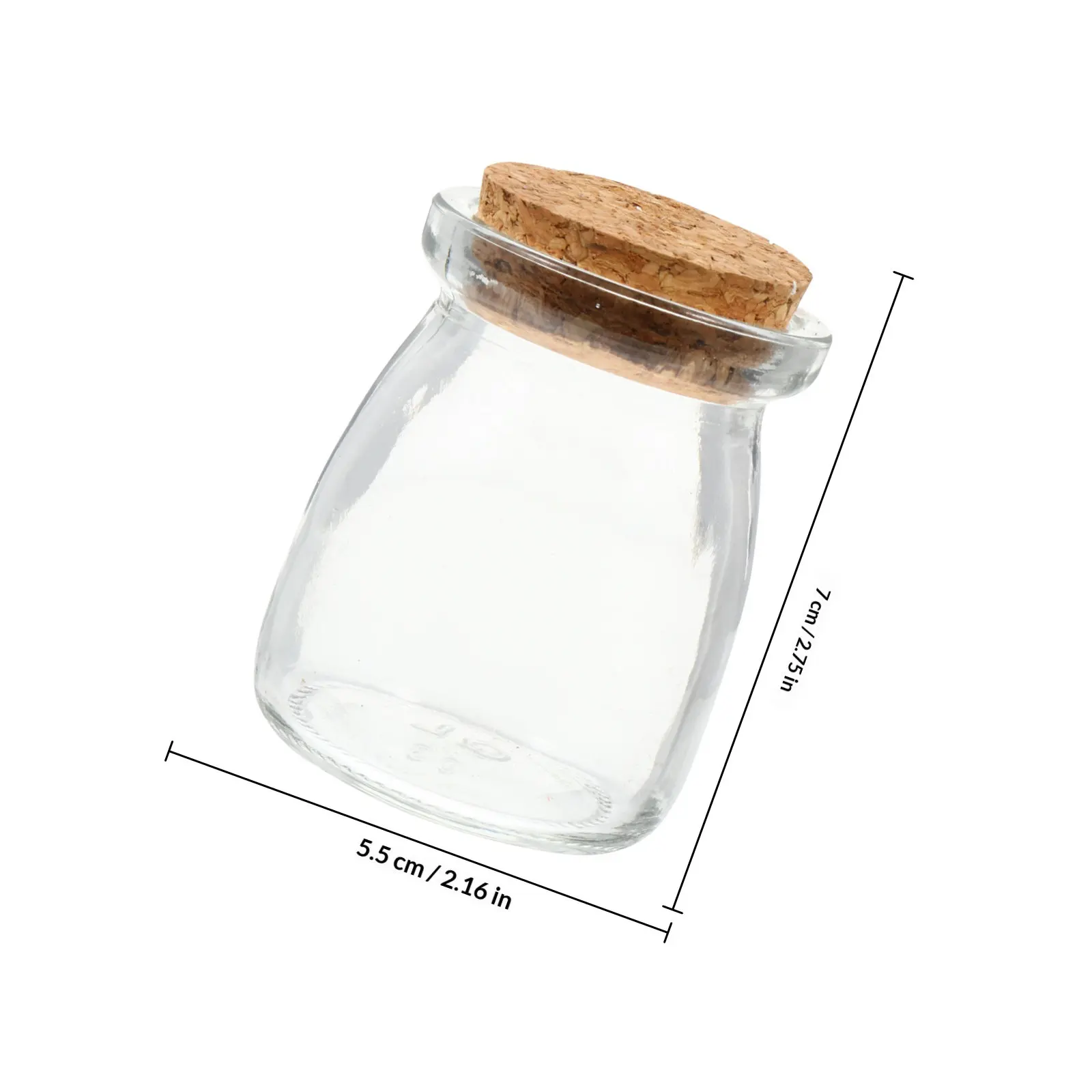 Fairy Labels Juice Empty Candy Jars with Lids Storage Bottle Wishing Bottles Pudding Glass view 4