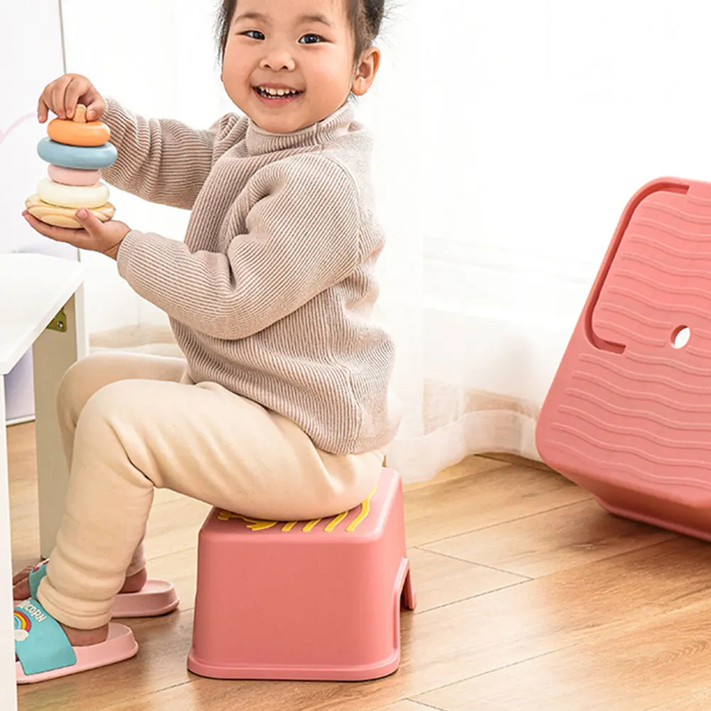 1 Set rutschfester Fußhocker für Kinder, abnehmbarer zweilagiger Kinderhocker für Badezimmer, Toilettentraining, stehender Tritthocker für den Heimgebrauch