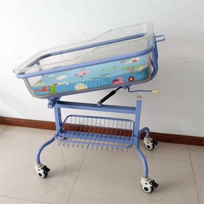 EU-0236 hospital baby bed with ABS basin hospital bassinets for infant