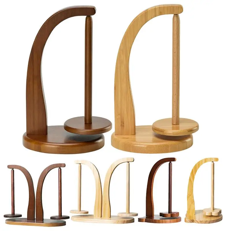 

Wooden Yarn Holder Spinning Knitting Tools Crochet Yarn Holder Rotating Magnetic Thread Spool Wool Ball Winder Rotation Spinner