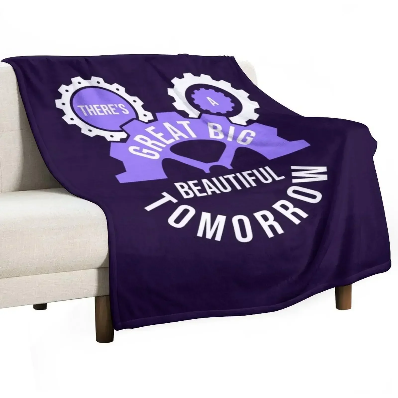 

There's a Great Big Beautiful Tomorrow Throw Blanket Quilt Softest Bed Blankets